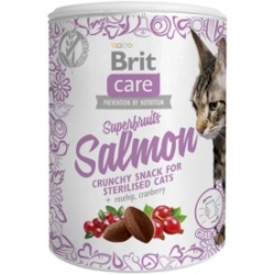 BRIT CARE CAT SNACK SUPERFRUITS SALMON STERILISED 100g